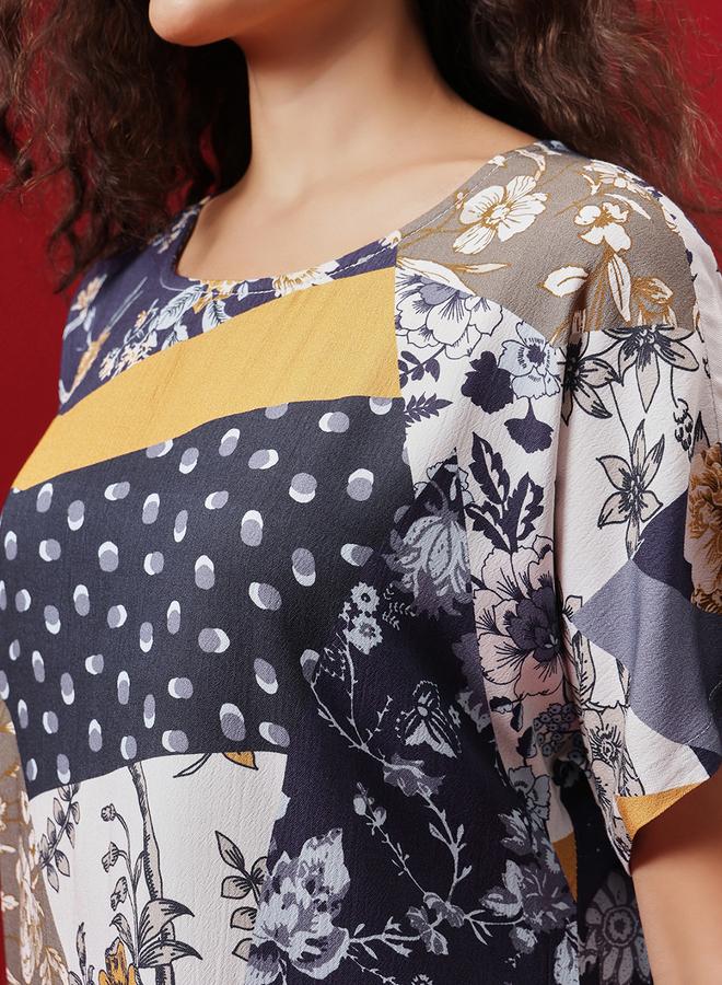 كلوفيا طقم بلوزة وشورت بطبعة كاملة - Image 5